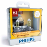  Philips Галогенная автомобильная лампа H3 Philips Weather Vision 55W (2шт.)